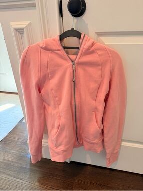 lululemon athletica Pink Hooded Zip Sweatshirt
